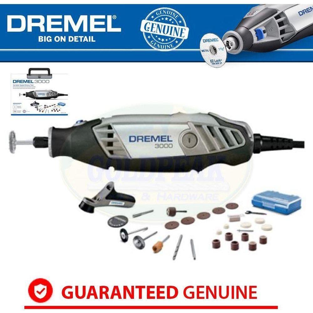 Dremel 3000 1/26 Rotary Tool Intermediate Kit - Goldpeak Tools PH Dremel Dremel 3000 1/26 Rotary Tool Intermediate Kit - Goldpeak Tools PH Dremel